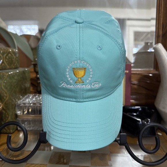 President's Cup Cyan Adjustable Kate Lord Special Edt Ladies‎ Cut Cap Headwear - Picture 1 of 9